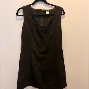 United Colors Of Benetton Dark Brown Wool Tank Dress